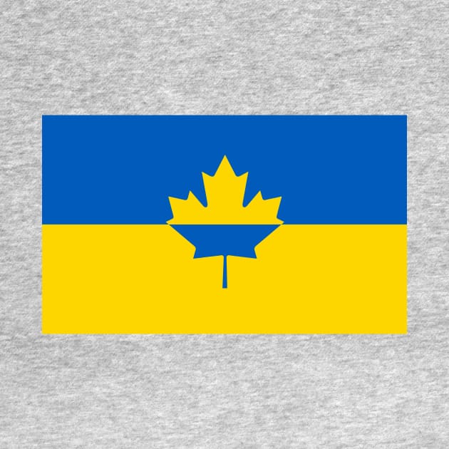 Ukraine / Canada Flag Mashup by phneep